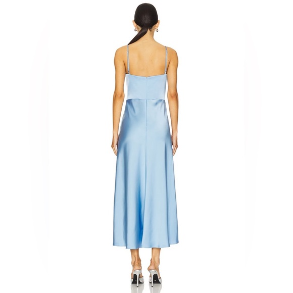 KATIE MAY Flora Blue Cocktail Dress M - Picture 3 of 7